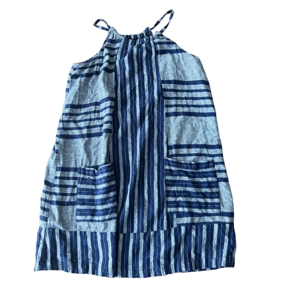 Old Navy Striped Sleeveless Mini Dress Coastal Summer Beach Patchwork Dress